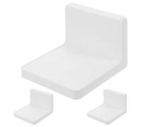 MUSISALY 3pcs White No-Drill Adhesive Wall Planter Shelves, Multifunctional Mini Floating Plant Racks for Indoor Garden and Window Pots