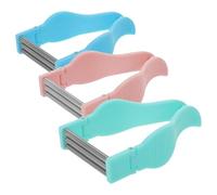 MUSISALY 3Pcs Women Facial Hair Remover Epilator for Face Spring Manual Threading Tool Portable Facial Hair Removal for Lip Chin with Blue Pink Green
