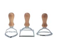 MUSISALY 3pcs Wooden Handle Biscuit Molds with Oval Square Heart Shapes Zinc Alloy Cutters for DIY Baking Dough Pressing Dumpling Wrappers Easy-Cut with Tight Edges for Home Bakery Cake