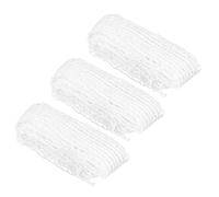 MUSISALY 3pcs Woolen Yarn Meat Netting for Tying Sausage and Ham, White Elastic Kitchen Meat Packaging Tool for Home and Shops Use