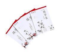 MUSISALY 4 Pcs Calligraphy Training Book Chinese Handwriting Practice Paper with Fine Workmanship, Not Easy to Wear and Tear, Suitable for School and Home Use