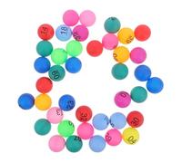 MUSISALY 40pcs Bingo Prize Balls Multi Color Plastic Lottery Party Prize Balls for Bar Birthday Celebrations Streamlined Raffle Game Accessories