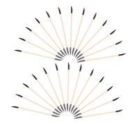 MUSISALY 40PCS Double-ended Nail Sanding Sticks for DIY Manicure Cuticle Pusher and Remover Portable Nail Detailing and Polishing Tools for Home and Salon Use