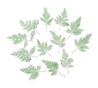 MUSISALY 48pcs Natural Green Dried Wormwood Leaves for DIY Craft Decoration, Pressed Plant Specimens for Handmade Bookmarks, Cards, Resin Art Accessories, Multi-function Preserved Leaves