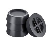 MUSISALY 4pcs Bed Risers Washing Machine Feet Pads Vibration Black Furniture Legs Stabilizer Washing Machine Riser
