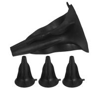 MUSISALY 4pcs Black Suction Cup Arrow Tips Rubber Replacement Arrowheads for Outdoor Play Safe Soft Arrow Heads Accessories for Archery Game