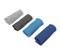 MUSISALY 4pcs Cooling Towel Set for Sports and Outdoor, Quick-drying Breathable Microfiber Ice Cold Towels 30x100cm Camping Storage Bag, Sweat Absorbing Fitness Gym Neck Wraps