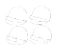 MUSISALY 4pcs Crown Headdress Base Metal Frames for DIY Hanfu Headpiece Making Four Stable Headband Base for Traditional Chinese Hair Accessories and Floral Crown Crafting