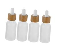 MUSISALY 4pcs Essential Oil Dropper Bottle Glass Storage Empty Bottles for Diy Perfume Atomisers Refillable for Home Travel