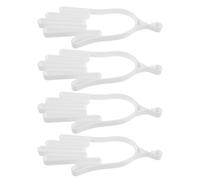 MUSISALY 4pcs Golf Glove Support Frame for Men and Women, White Plastic Ventilated Drying Rack to Maintain Hand Contour and Prevent Palm Collapse, Compact Glove Holder for Home and Car Golf