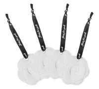 MUSISALY 4pcs Gypsum Aromatherapy Flower Shaped Closet Deodorizer Lasting Aroma Air Freshening Creative Design Beautiful Appearance Fine Workmanship for Bathroom and Study