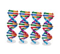 MUSISALY 4pcs Human Genes Model DNA Double Helix Scientific Structure Kit Educational Molecular Teaching Biological DNA Structure Tool for Classroom Learning