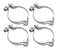 MUSISALY 4pcs Metal Bike Cable Guide Clamp Brake and Shift Wire Housing Clips for Secure Cable Management and Vibration Resistance Road and Mountain Bikes