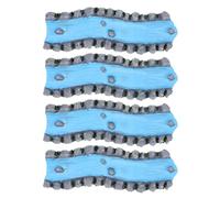 MUSISALY 4pcs Miniature River Scenery Resin Figures for Sand Table Decorations Mini Garden Decor Accessory