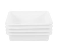 MUSISALY 4pcs Pretend Kitchen Sink with Smooth Wipeable Surface Lightweight Rounded Edges for Safe Indoor Outdoor Roleplay Early Education Preschool Play Basin Accessories