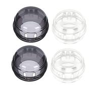 MUSISALY 4Pcs Safety Gas Stove Knob Covers Heat Resistant Grease Kitchen Protector for Proofing Easy One Hand Access