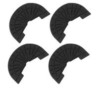 MUSISALY 4pcs Shoe Sole Grip Pads Heel Protector Self-Adhesive 4mm Thick Black Rubber Anti-Slip Pads for Boots and Shoes, Outdoor Activities and DIY, for Elders