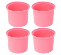 MUSISALY 4pcs Silicone Wax Melt Liners Replacement for Waxing Supplies with Nonstick Surface and Even Heating Performance, Flat Bottom Silicone Bowl for Melting Wax, for Salon and Hair