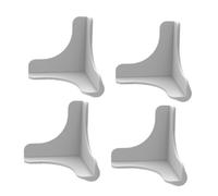 MUSISALY 4pcs Soft Silicone Table Corner Protectors Grey Safety Furniture Edge Guards for Home Anti-crash Desk Corner Cushion Guards Easy to Install and Remove