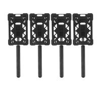 MUSISALY 4pcs Telescopic Parking Permit Card Holder Rod Extendable Contactless Swiping Stick for Car Truck Vehicle Plastic Parking Ticket Clip for Garage Gate Access and Toll Payment