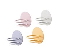 MUSISALY 4pcs Wall-mounted Makeup Sponge Storage Rack Beauty Sponge Holder Drying Stand Organizer for Foundation Puff