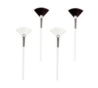 MUSISALY 4pcs Wooden Handle Soft Applicator for Skincare Masks Tool for Even Application for Facial Treatments Colors