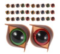 MUSISALY 50pcs 16mm Realistic Brown Doll Eyes with Washers for Crochet, Stuffed Animals, and DIY Plush Crafts - Safety Plastic Eyeballs for and Fabric Making