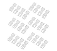 MUSISALY 50pcs Invisible Nail Art Buckle Nail Decorations Buckles Small Fastener Manicure Connectors U-shape Snap Clips Transparent