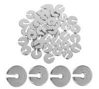 MUSISALY 50pcs Slotted Weights Set 5g and 10g Metal Hook Masses 375g Total Physics Lab Weights for Mechanics and Science Education Teaching Experiments