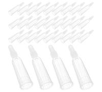 MUSISALY 50Pcs Tpe Ampule Bottle Dispensing Tips with Finger Protection for 1-3Ml Ampules, Flexible Neck Mini Replacement Tips for Precise Liquid Dispensing in Medical and Laboratory Use