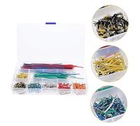 MUSISALY 560pcs Jumper Wire Kit with 14 Different Lengths Copper Clad Aluminium Wire Solderless Breadboard Easy to Plug and Unplug Convenient for Storing in Plastic Box for Breadboard Random Color