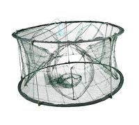 MUSISALY 5holes Fishing Trap Net Multi-function Folding Crawfish Net Design Portable Shrimp Bait Trap for Outdoor Fishing Construction and Break-resistant Material