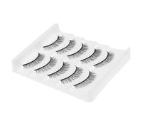 MUSISALY 5pairs False Eyelashes Natural Look Makeup Lashes for Women Super-soft Chemical Fiber for Cosplay Wedding Photography Use