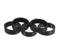 MUSISALY 5pcs 32mm Black Rubber Fixing Bands for Scuba Diving Weight Belt Loops Diving Harness Accessories for Outdoor Belt and Backplate Harness