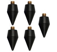 MUSISALY 5pcs Black Dual-Ended Diamond Art Pen Wax Heads Set Nail Rhinestone Picker Gem Picker Tool Refill Tips for Nail Art Craft Accessories