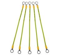 MUSISALY 5pcs Copper Braided Ground Strap Battery Connection Wire with Terminals, Automotive Engine Earth Bonding Cable for Car, Rv, Boat Vehicle Grounding Accessories