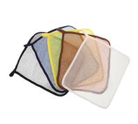 MUSISALY 5Pcs Exfoliating Body Scrubber Towels for Shower - Dual-Sided Massage Washcloths for Men and Women, Dead Skin Removal Bath Cloths with Back Scrubber, Multi-Color Set for Spa and
