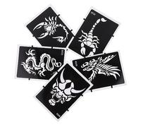 MUSISALY 5pcs Ezink Temporary Stencils Animal Painting Stencils for Arm Fashion Templates