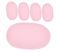 MUSISALY 5pcs Face Powder Puff Makeup Sponge for Pressed Powder Natural Sponge for Makeup Removal Soft Skin Care Supply Gentle Daily Use Random Color