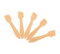 MUSISALY 5pcs Mini Wooden Makeup Spatulas for Facial Mask Mixing and Application, Small Beauty Spatula Set for Skincare Products, Reusable Tool for Travel and Home Use