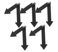 MUSISALY 5pcs Time Telling Clock Hands Plastic Teaching Clock Hand Props for DIY Projects with Easy Assembly and Child-Friendly Design, for Learning Time Concepts