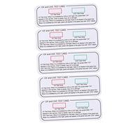 MUSISALY 5pcs Uvc-uva Uv Test Cards Uv Light Testing Strips for and Light Effects Testing