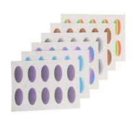 MUSISALY 6 Sheets Waterproof Gradient Eyeshadow Stickers for Women, Easy Application and Smudge-free Temporary Eye Makeup Decoration for Summer Outdoor Activities and Festival Accessories