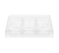 MUSISALY 6-Well Cell Culture Plate with Tc Treatment for Adherent Cells, Laboratory Tissue Culture Tray with Lid, Plastic Petri Dish for Life Science Experiments and Lab Use