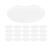 MUSISALY 60pcs Transparent Plastic Facial Shields for Hair Salon Use, Adhesive Eye Covers for Facials, Barber Supplies Facial for Haircutting and Dyeing