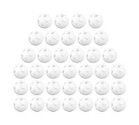 MUSISALY 60pcs White Plastic Rattle Balls Soft Noise Maker Inserts for DIY Plush Calming Sound Replacement Parts for Crochet Rattles Stuffed Animal Repairs Newborn Safe Craft Components