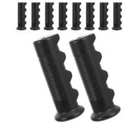 MUSISALY 6pcs 18mm Diameter Non-Slip Wheelchair Handle Grips Universal Cart and Stroller Handle Covers with Fingerprint Texture 110cm Protective Sleeves for Mobility and Trolley Use