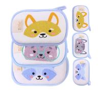 MUSISALY 6Pcs Bath Gloves with Sponge Inner Soft Exfoliating Rubbing Mitts Cartoon Animal Design for Gentle Newborn Skin Care and Easy Bathing Assistance
