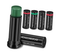 MUSISALY 6pcs Camo Makeup Eye Sticks Sports Eye Paint Sticks for Football Baseball Athletes Sunlight Glare Reduction