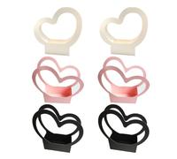 MUSISALY 6pcs Heart Shaped Flower Boxes Kraft Paper Bouquet Packaging Box for Wedding and Florists Not Easy to Deform or Break Elegant and Romantic Fresh Flower Case Random Color